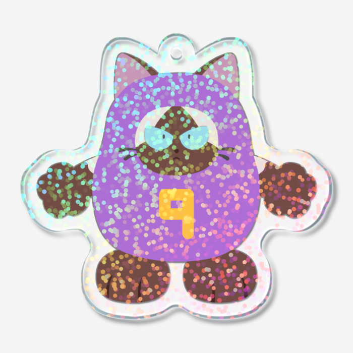 ココのキラキラしたアクリルキーホルダー