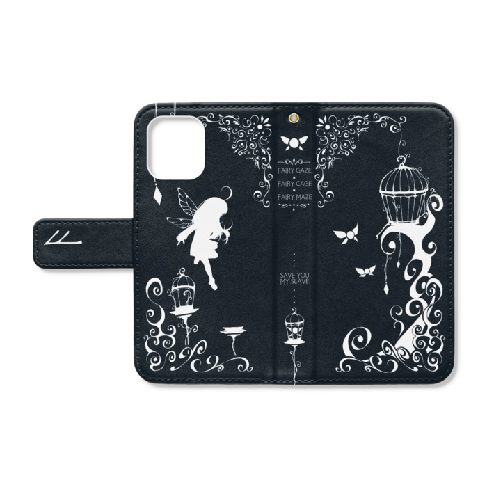 手帳型iPhoneケース - iPhone12 mini - ストラップ穴 あり