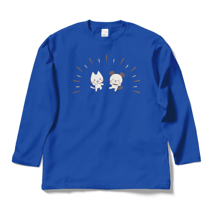 ロングスリーブTシャツ　青色　L