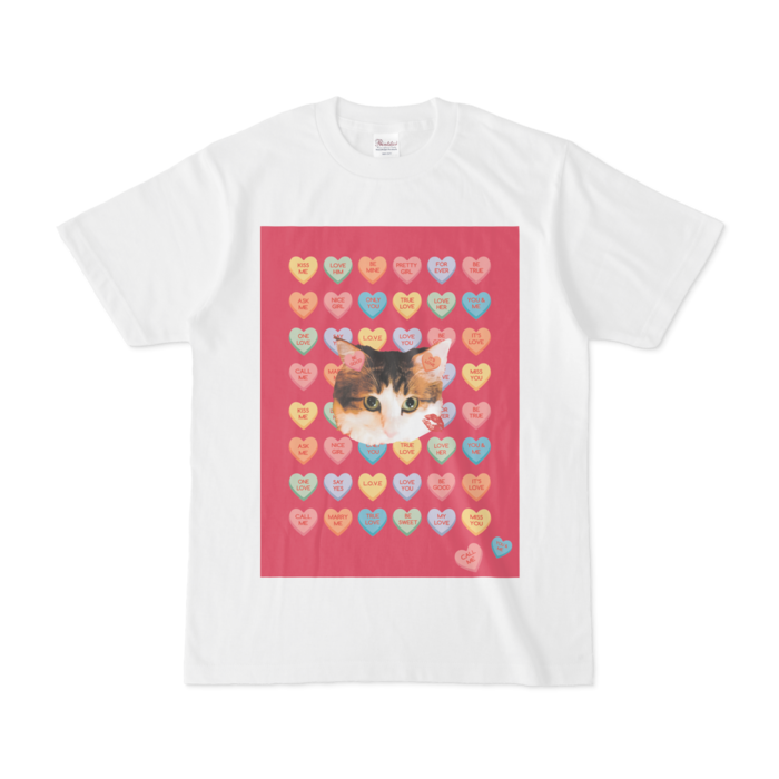 Tシャツ - S - 正面　(ピンク)