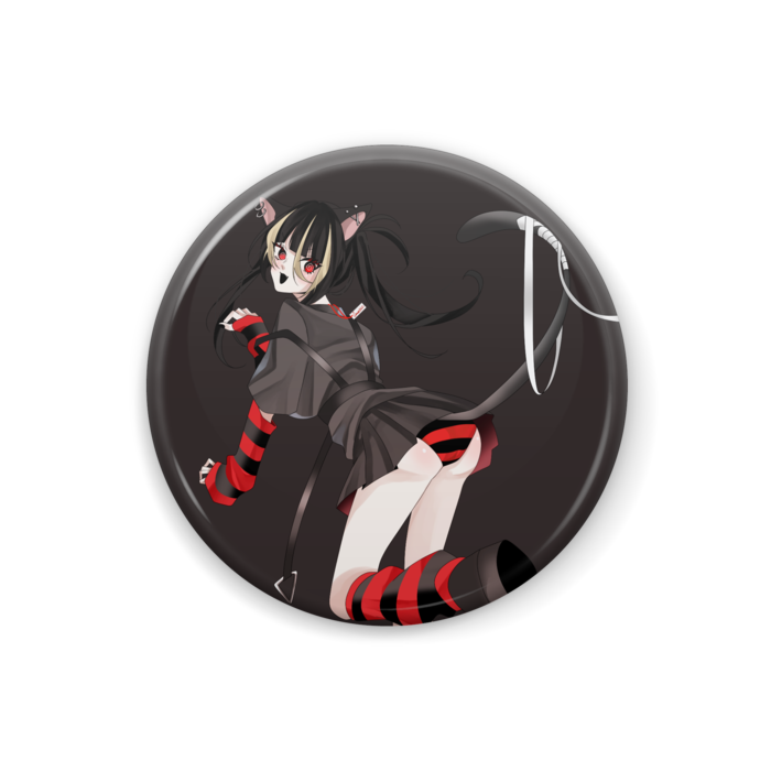 缶バッジ - 32mm（黒）