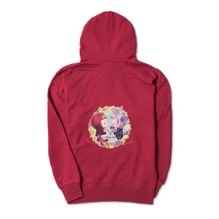 ジップパーカー - S - バーガンディ