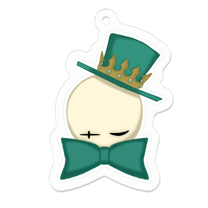 おばけのkeykey.おリボンアクキー　ノーマルVer.