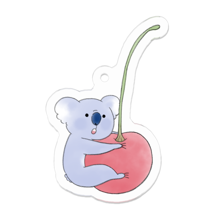 アクリルキーホルダー（コーティング） - 50 x 50 (mm)