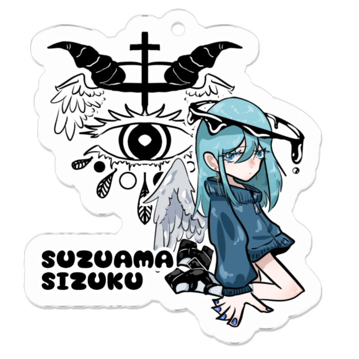 アクリルキーホルダー(コーティング) - 50 x 50 (mm)