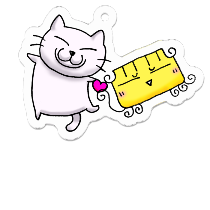 アクリルキーホルダー - 50 x 50 (mm)