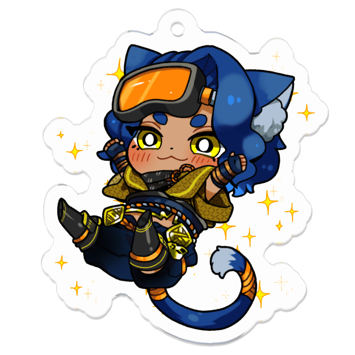 アクリルキーホルダーB - 50 x 50 (mm)