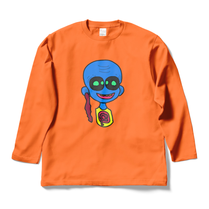 ロングスリーブTシャツ - L - オレンジ