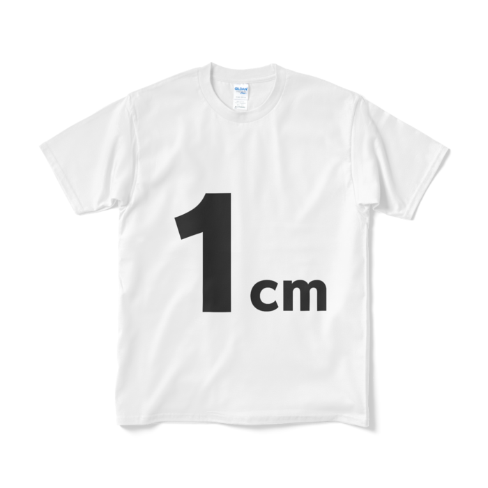 1cm(実際の大きさとは異なる場合があります)Tシャツ - M - ホワイト