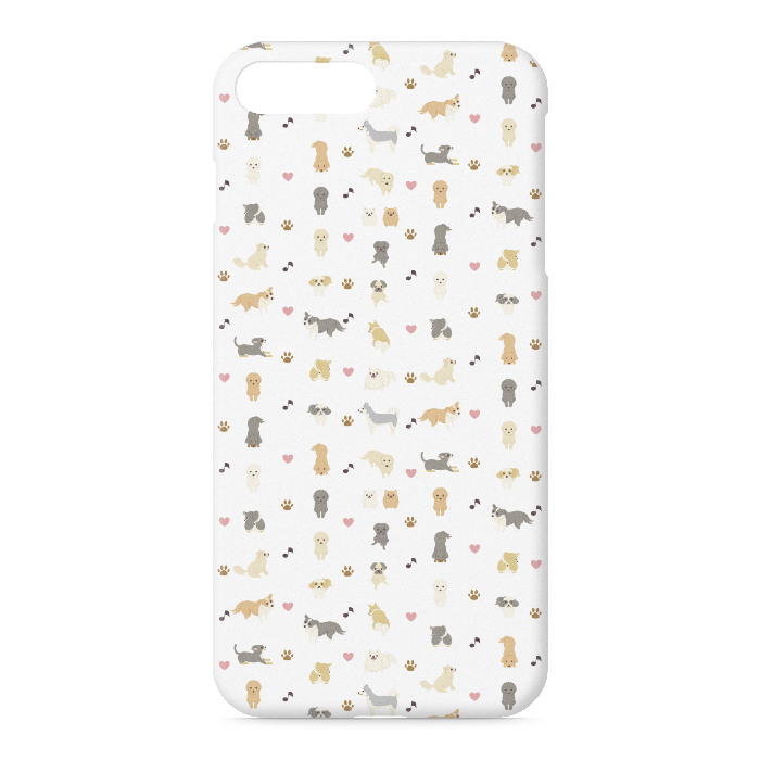 iPhoneケース　iPhone 7Plus / 8Plus　正面印刷のみ　白