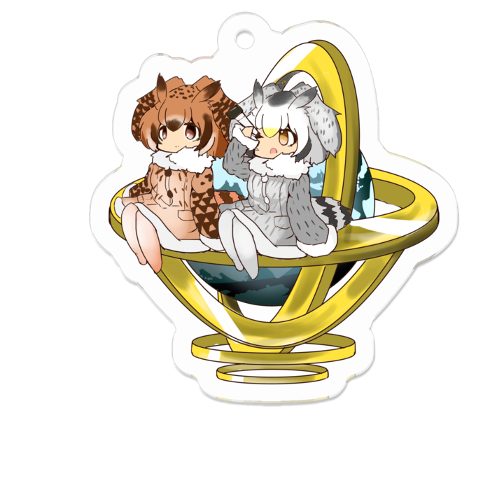 アクリルキーホルダー - 50 x 50 (mm)