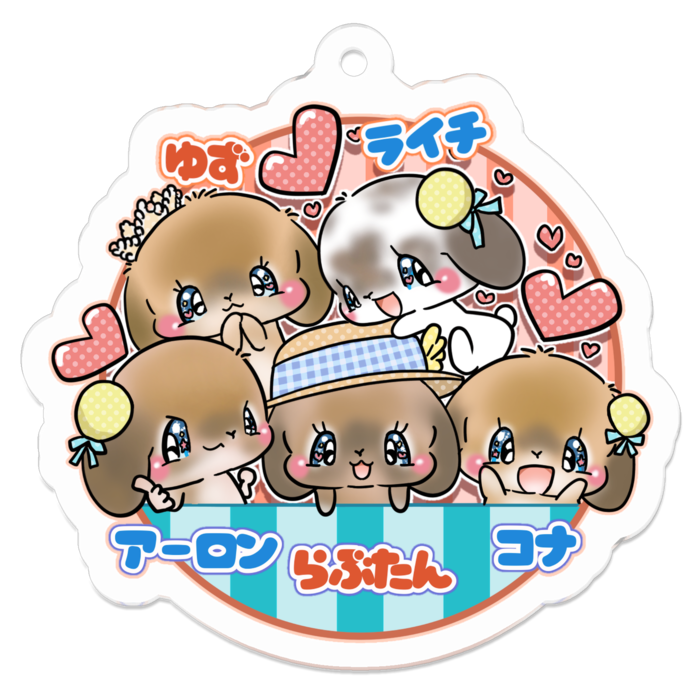 アクリルキーホルダー - 50 x 50 (mm)