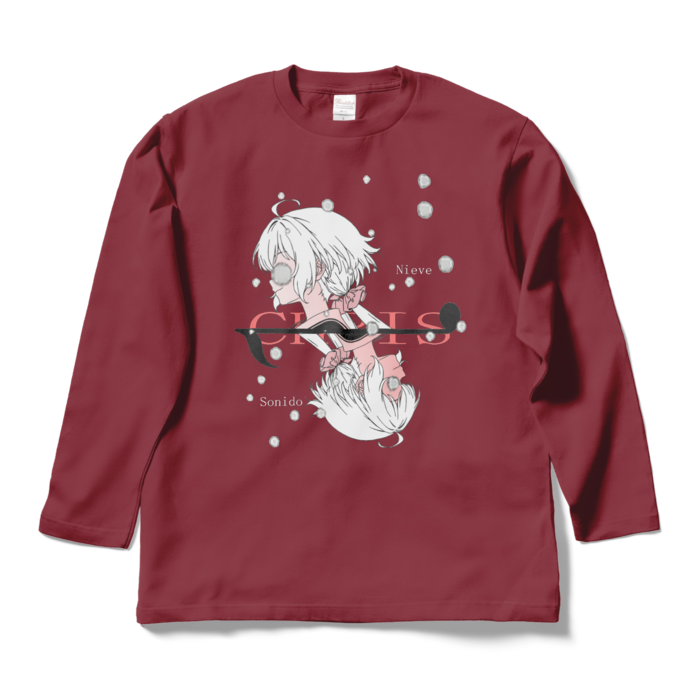 ロングスリーブTシャツ - L - バーガンディ