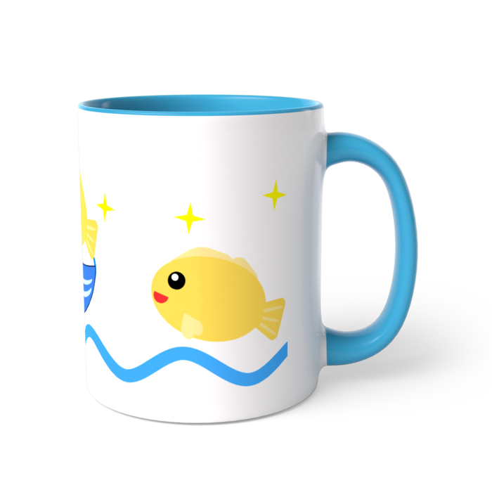ツートンカラーマグカップ - 直径 8.2cm / 高さ 9.5cm