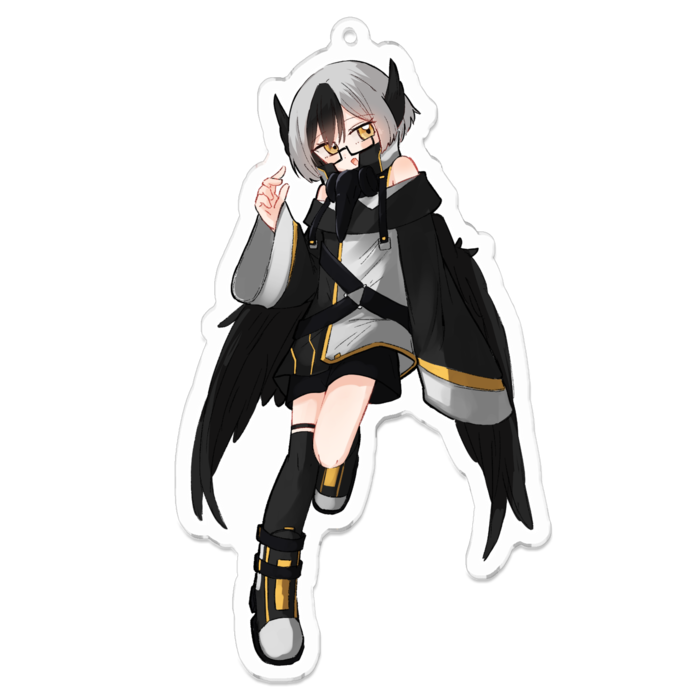 アクリルキーホルダー（コーティング） - 100 x 100 (mm)