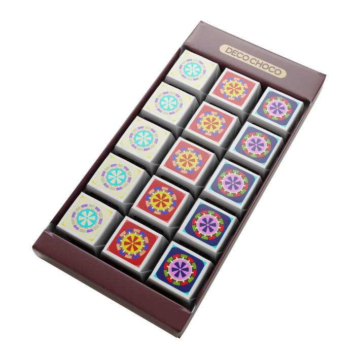 DECOチョコ - 列ごとにデザイン