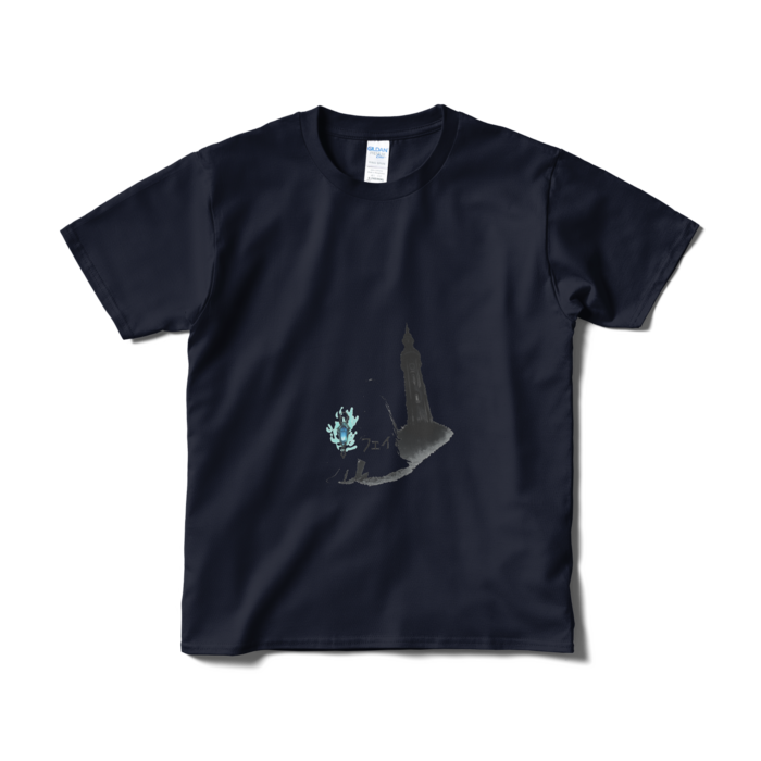 3.青フェイ Tシャツ（短納期） - S - ネイビー