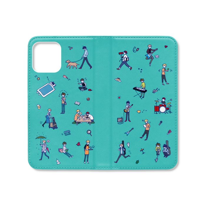 手帳型iPhoneケース（ベルトなし） - iPhone12 / 12 Pro - ストラップ穴 なし