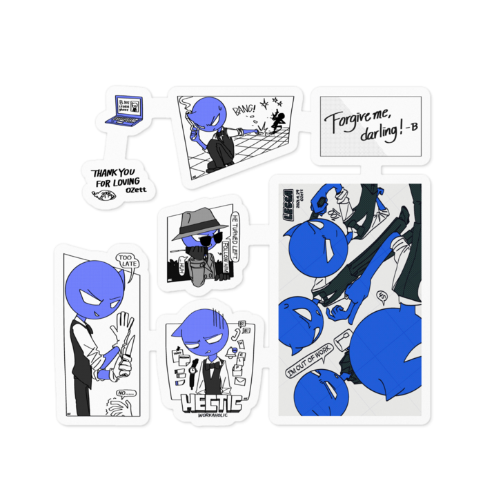 ステッカー - 100 x 100 (mm)