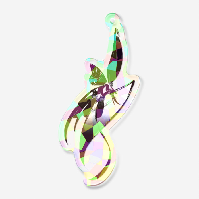 ホログラムアクリルキーホルダー - 70 × 70mm(1)