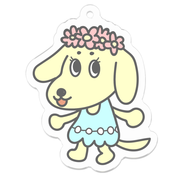 アクリルキーホルダー - 50 x 50 (mm)