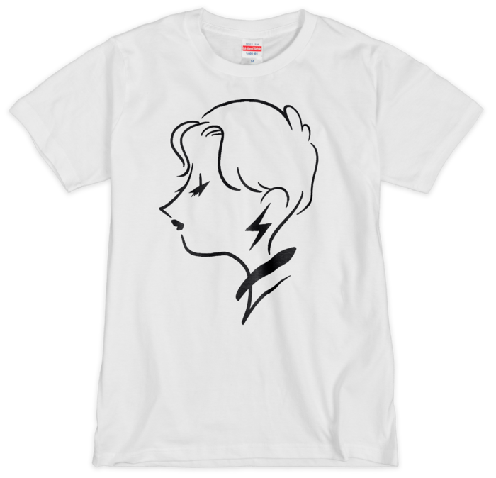 RAITA MAMA シルクスクリーンTシャツ - M - ホワイト