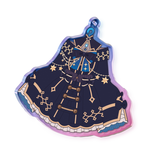 オーロラアクリルキーホルダー - 70 × 70mm