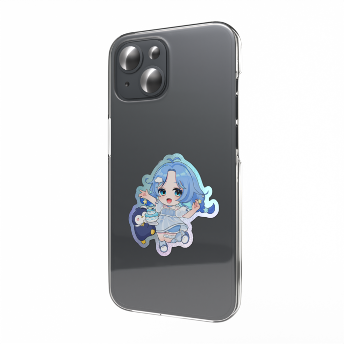 オーロラスマホステッカー - 縦