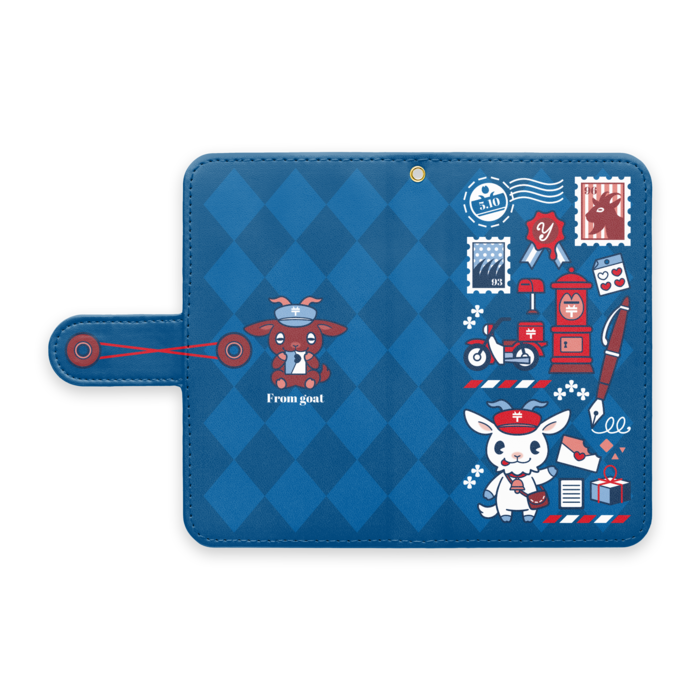 手帳型Androidケース - S - ストラップ穴 あり