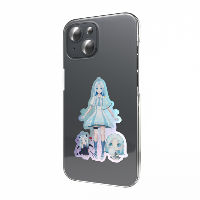 オーロラスマホステッカー - 縦