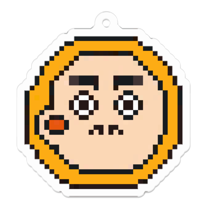 アクリルしじみキーホルダー - 50 x 50 (mm)