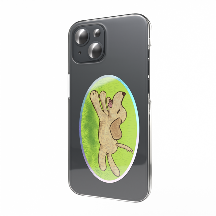 オーロラスマホステッカー - 犬