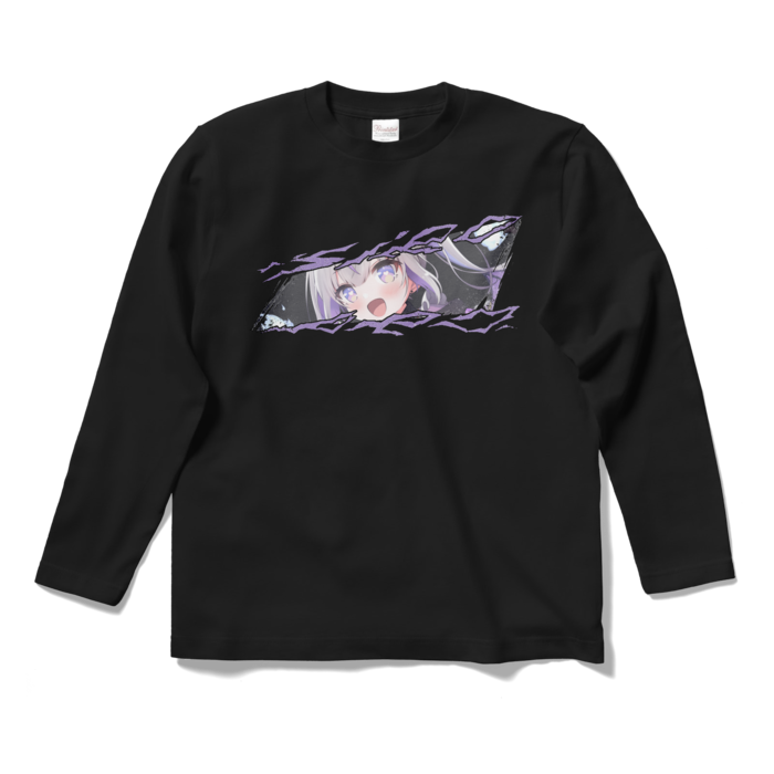 祓うちゃんロングスリーブTシャツ - S - ブラック