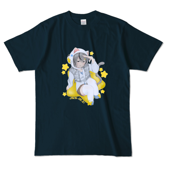 カラーTシャツ - L - ネイビー (濃色)
