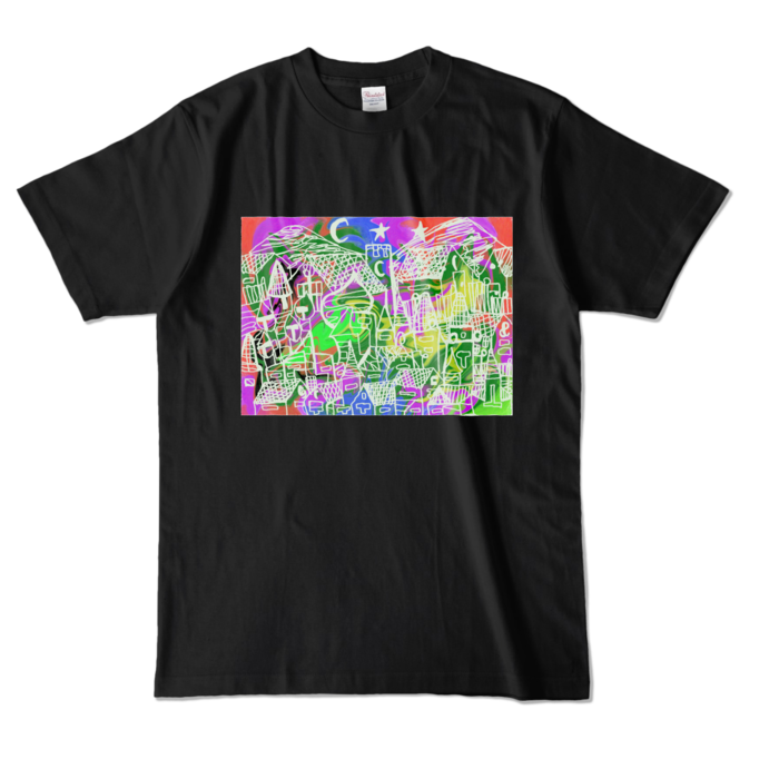 カラーTシャツ - L - ブラック (濃色)