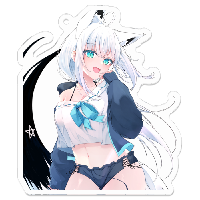 アクリルキーホルダー（コーティング） - 70 x 70 (mm)