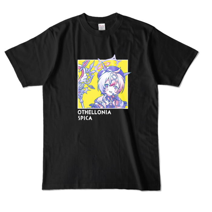 ちびキャラ「スピカ」 デザインTシャツ(L/ブラック)