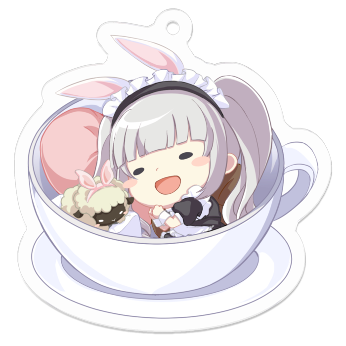 アクリルキーホルダー(コーティング) - 50 x 50 (mm)