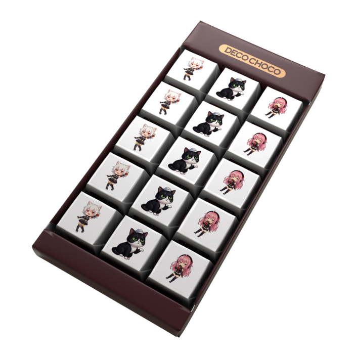 DECOチョコ - 列ごとにデザイン