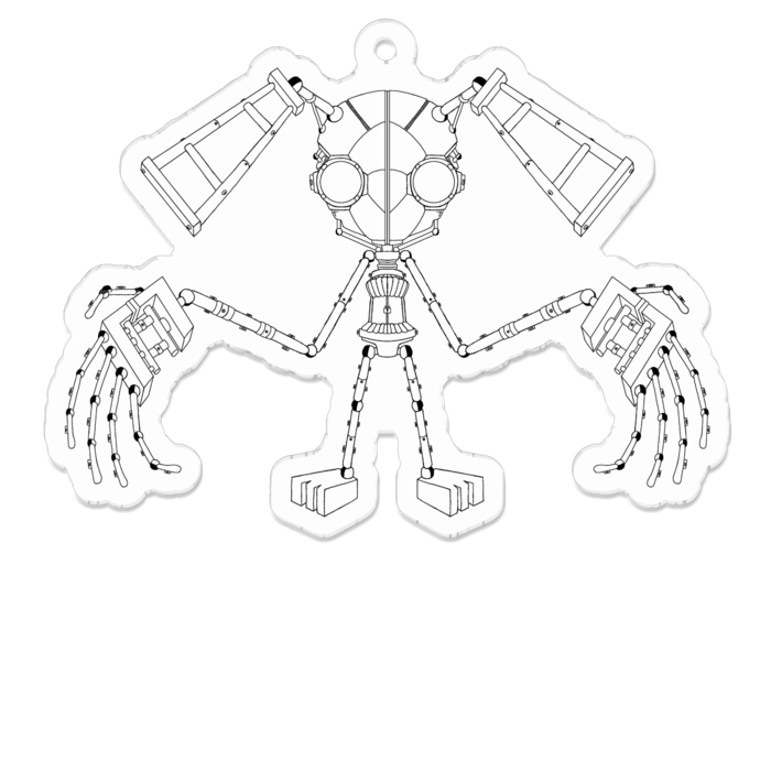 アクリルキーホルダー - 70 x 70 (mm)