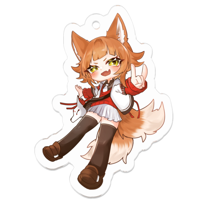 アクリルキーホルダー（コーティング） - 50 x 50 (mm)