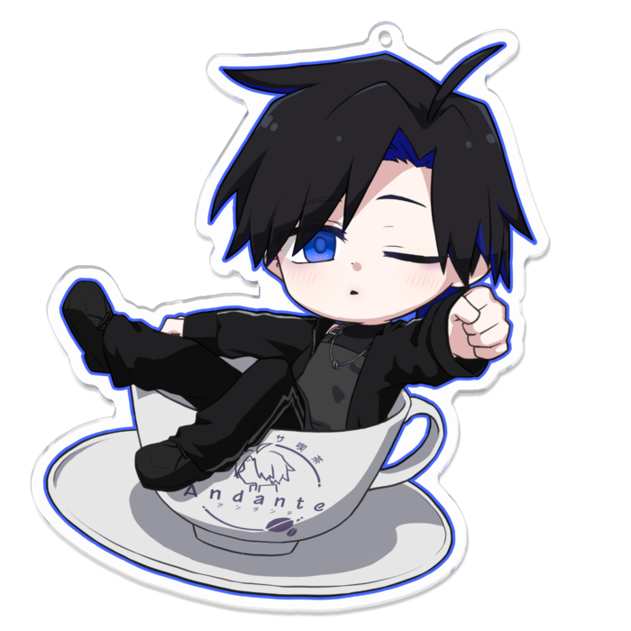 アクリルキーホルダー - 100 x 100 (mm)綾月　絢音副店長