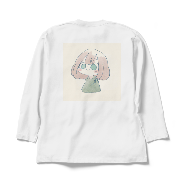 ロングスリーブTシャツ【背面】 - XL - ホワイト
