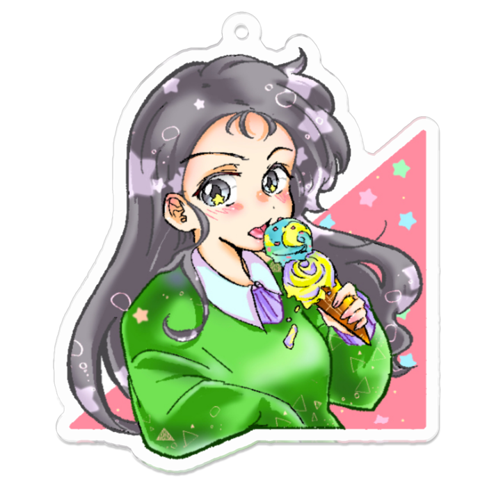 アクリルキーホルダー - 70 x 70 (mm)