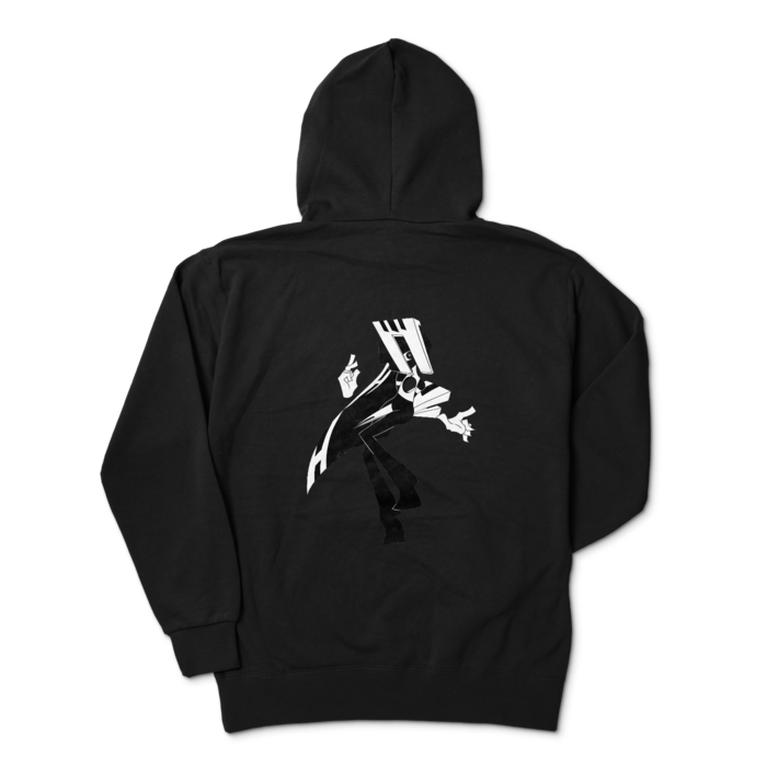 ジップパーカー - XL - ブラック