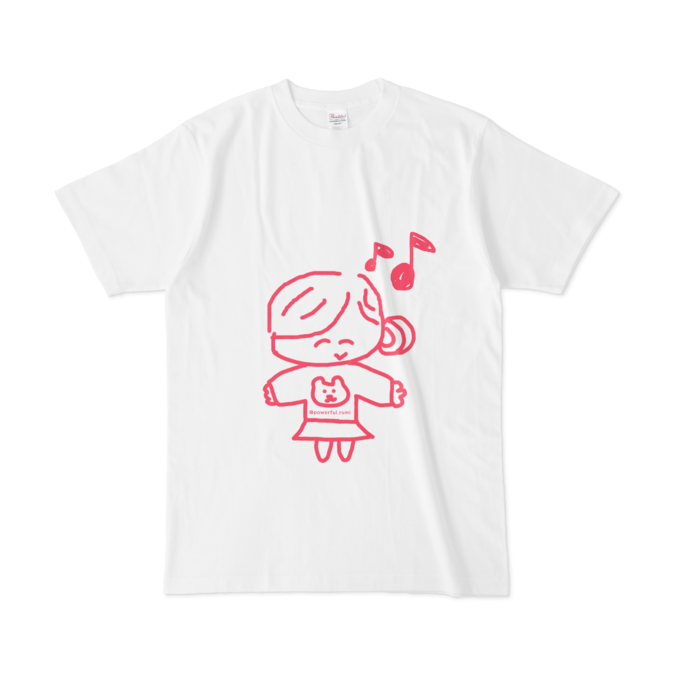 ぱわふるみ るんるんtシャツ 白 ぱわふるみ部 Booth