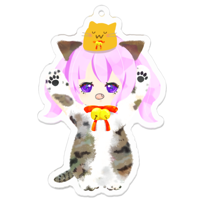 アクリルキーホルダー（コーティング） - 70 x 70 (mm)