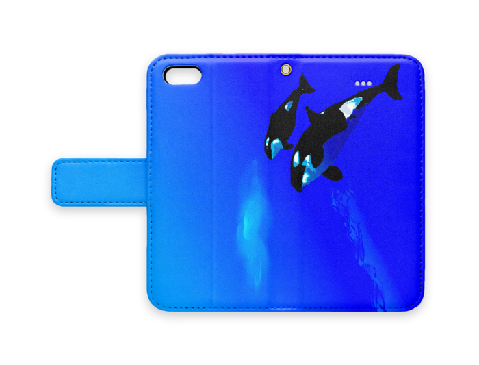 手帳型iPhoneケース - iPhone 5 / 5s / SE - ストラップ穴 あり