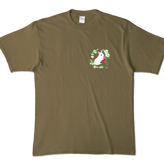 カラーTシャツ - XL - オリーブ (濃色)
