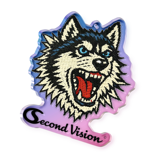 オーロラアクリルキーホルダー - 70 × 70mm